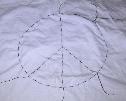 sewn peace
sign