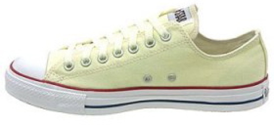 white converse turned yellow
