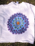 picture
of a mandala dyed t-shirt