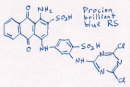 structure of
blue R
